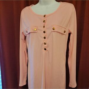 Pink Mini Maternity Dress 
